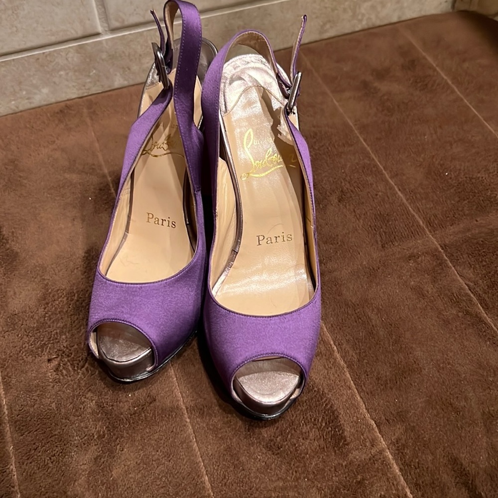 Purple Sling-backs